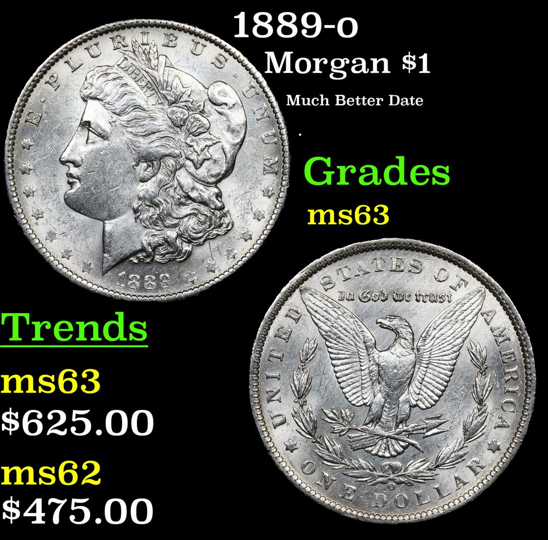 1889-o Morgan Dollar $1 Grades Select Unc (1 of 3)