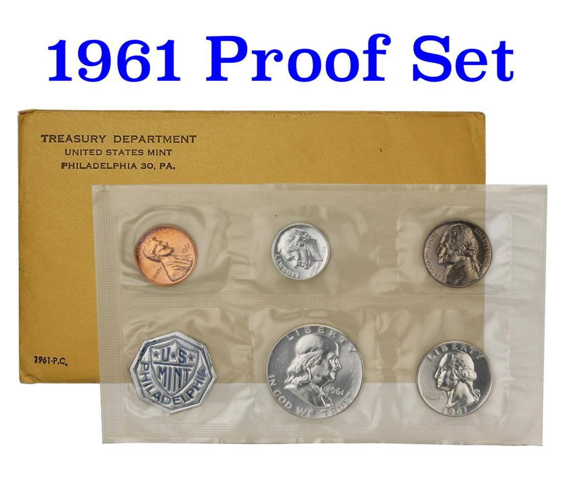 1961 United States Mint Proof Set In Original Evelope (1 of 1)