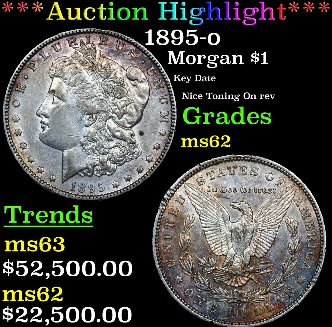 ***Auction Highlight*** 1895-o Morgan Dollar $1 Graded Select Unc By USCG (fc) (1 of 3)