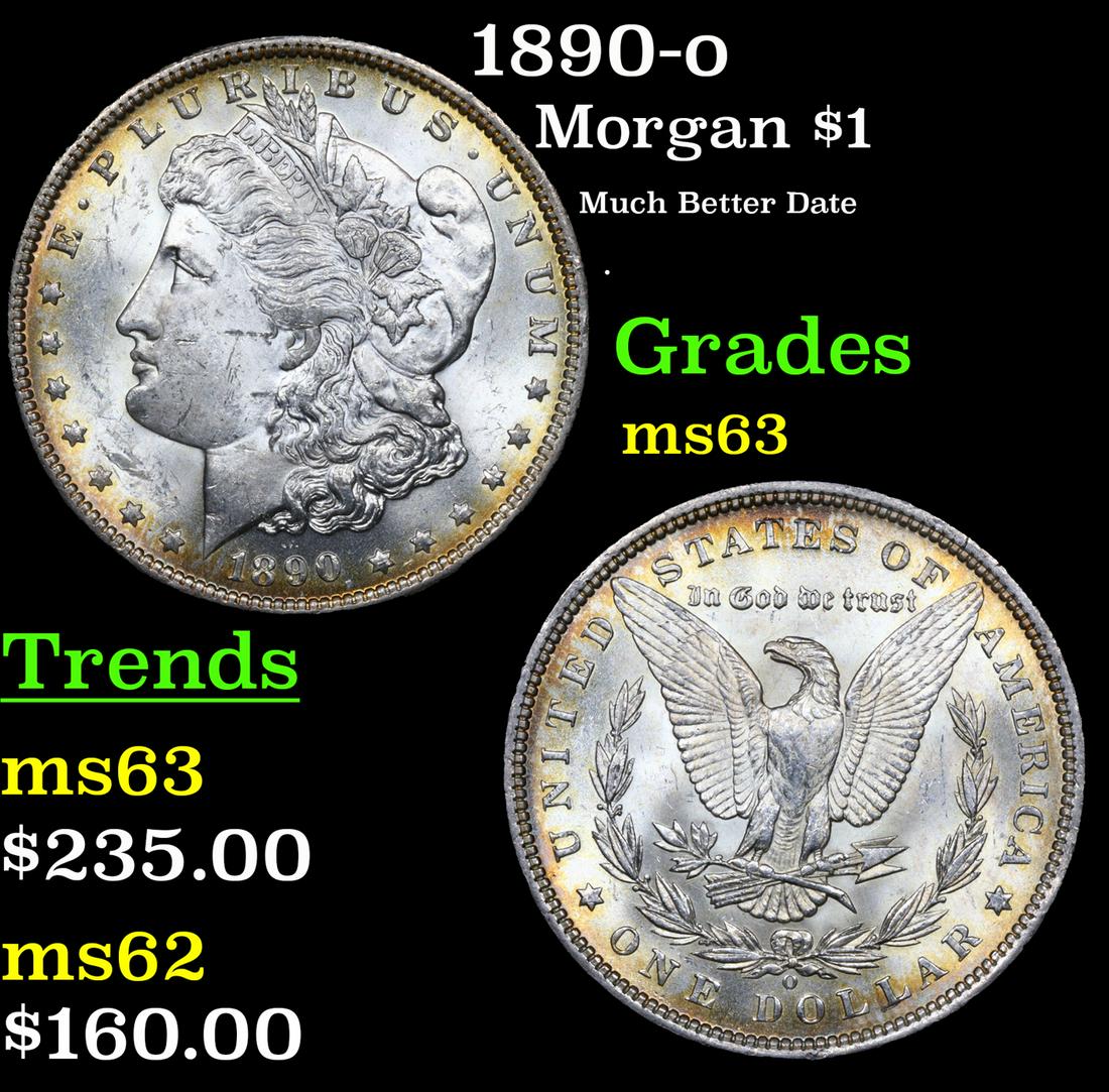 1890-o Morgan Dollar $1 Grades Select Unc (1 of 3)