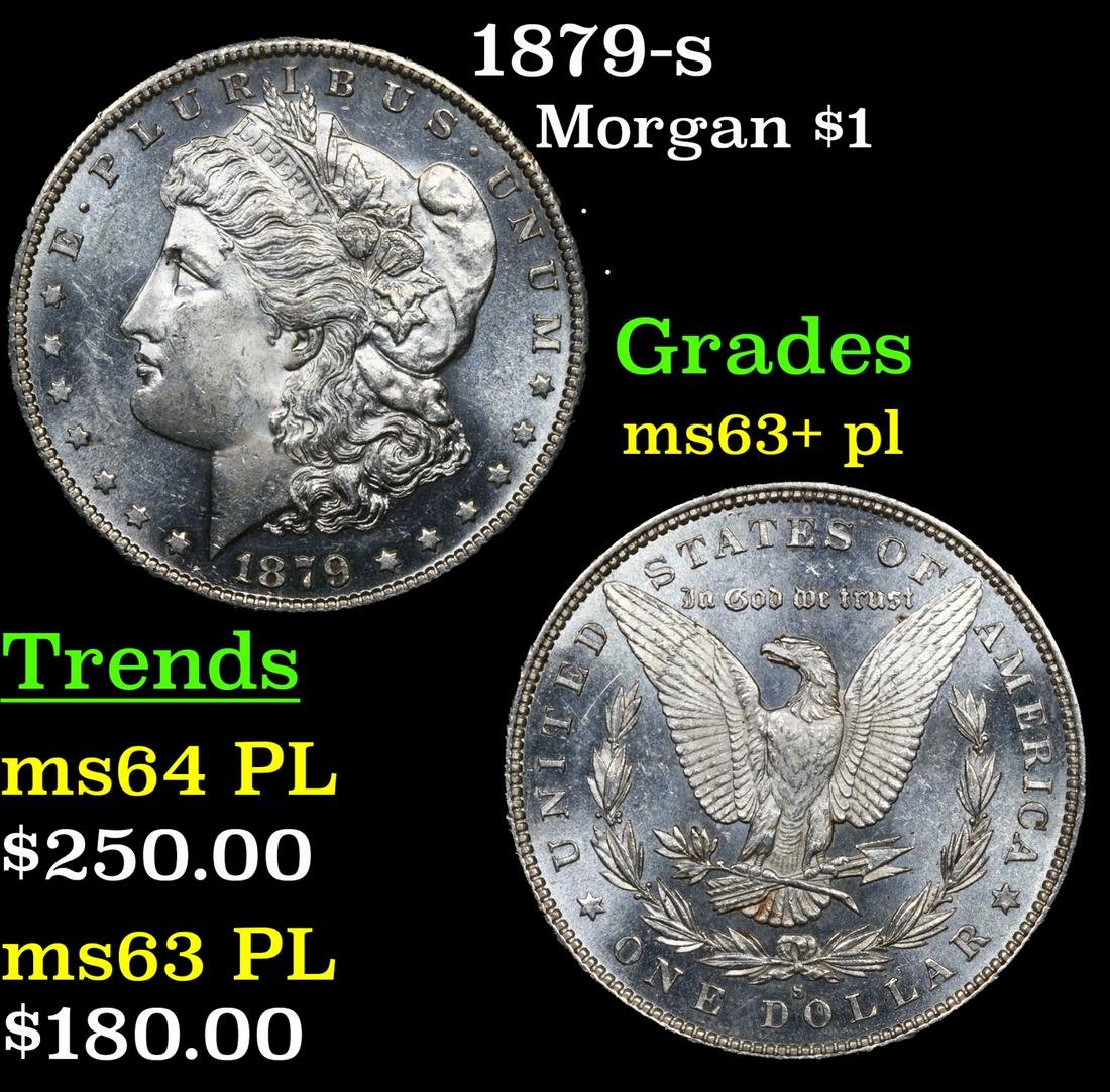 1879-s Morgan Dollar $1 Grades Select Unc+ PL (1 of 5)