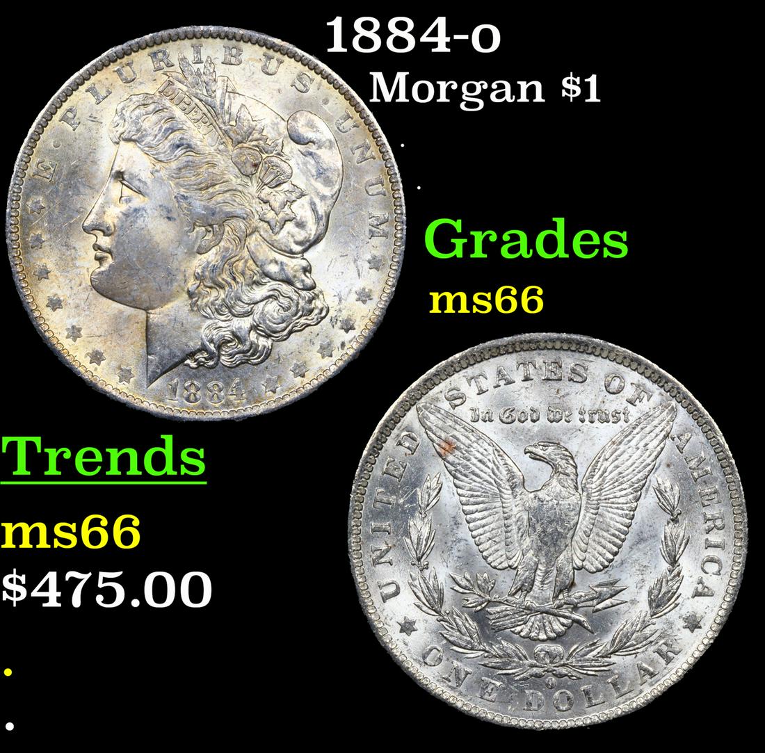 1884-o Morgan Dollar $1 Grades GEM+ Unc (1 of 3)