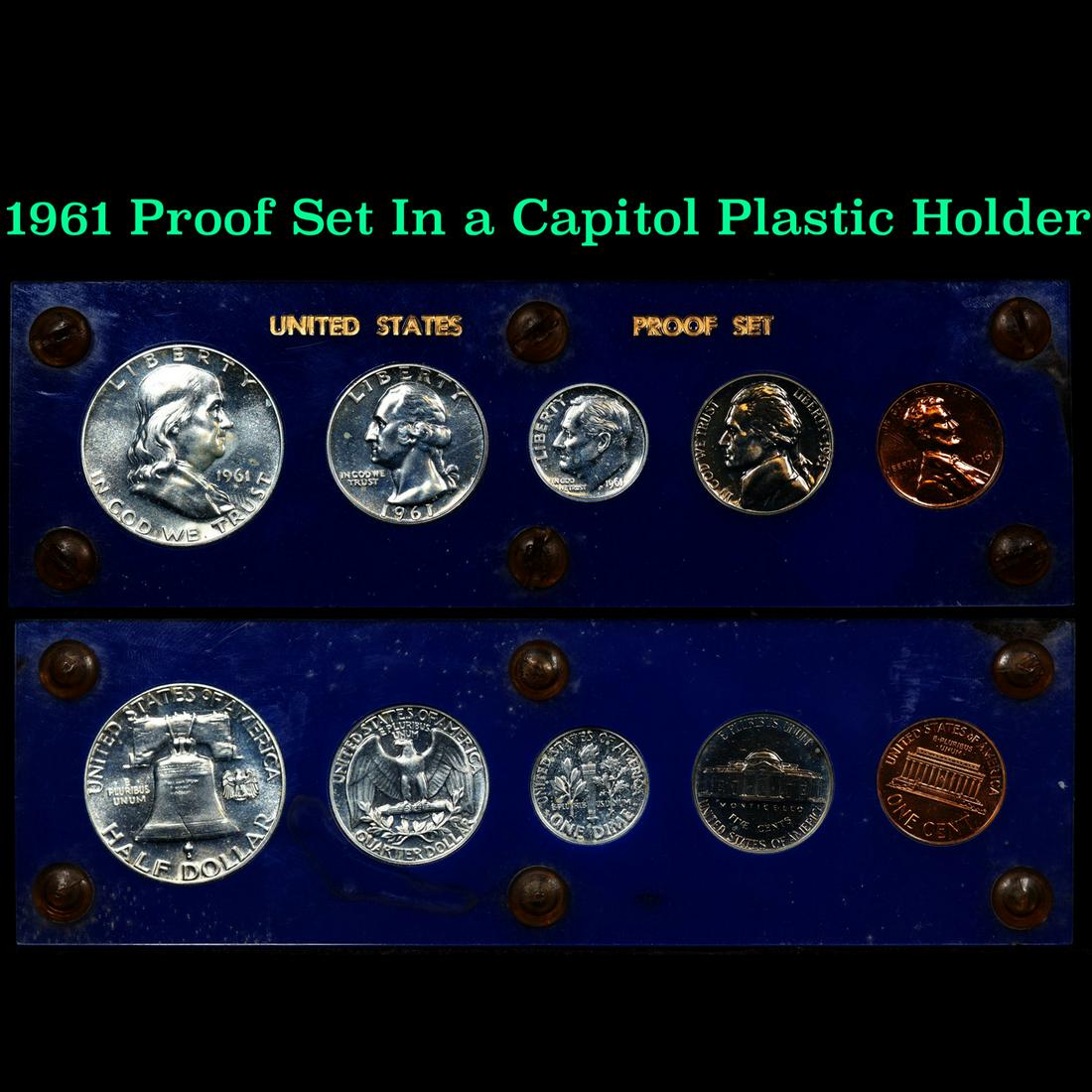 1961 Proof Set In a Capitol Plastic Holder (1 of 3)