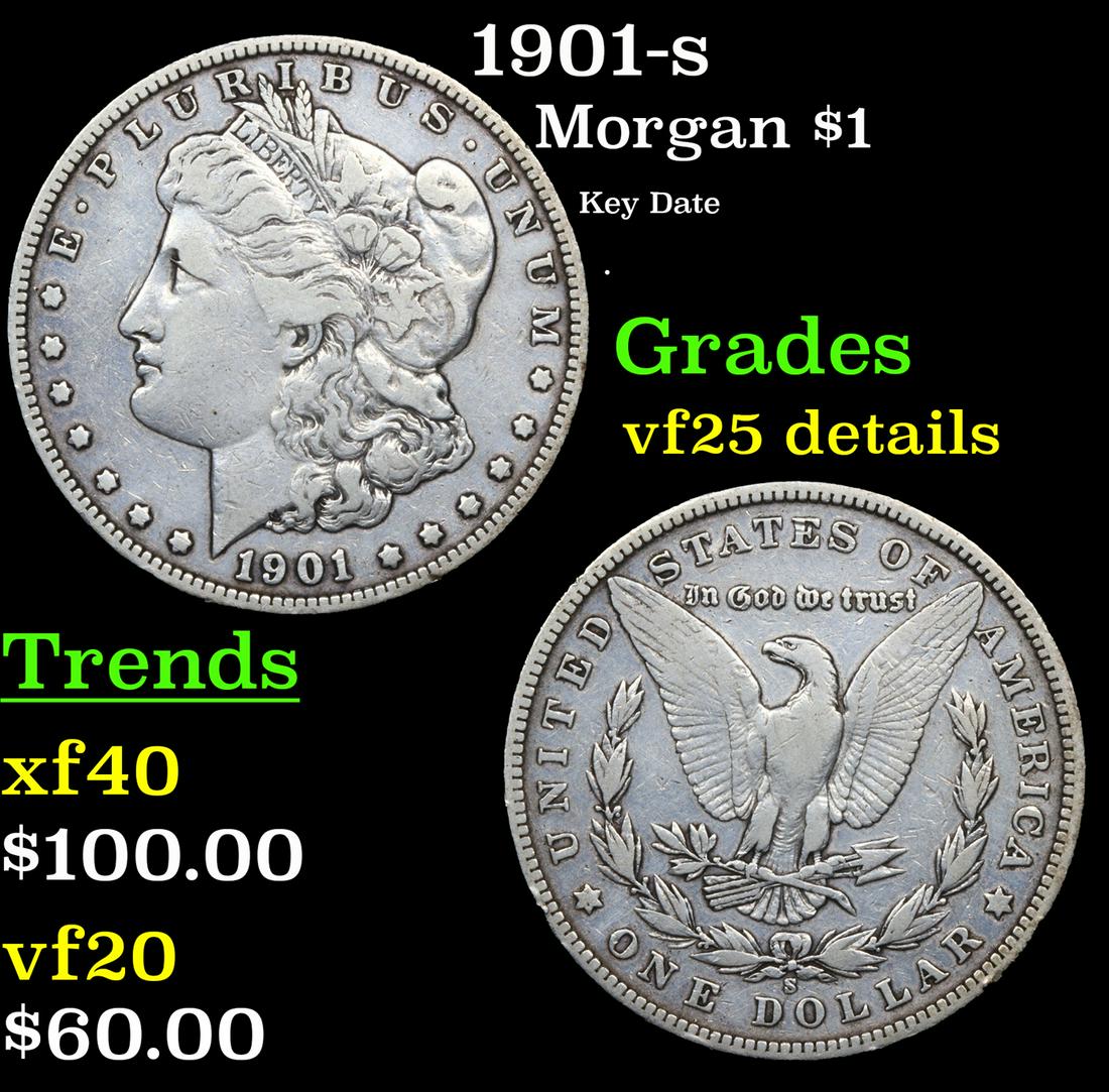 1901-s Morgan Dollar $1 Grades VF Details (1 of 3)