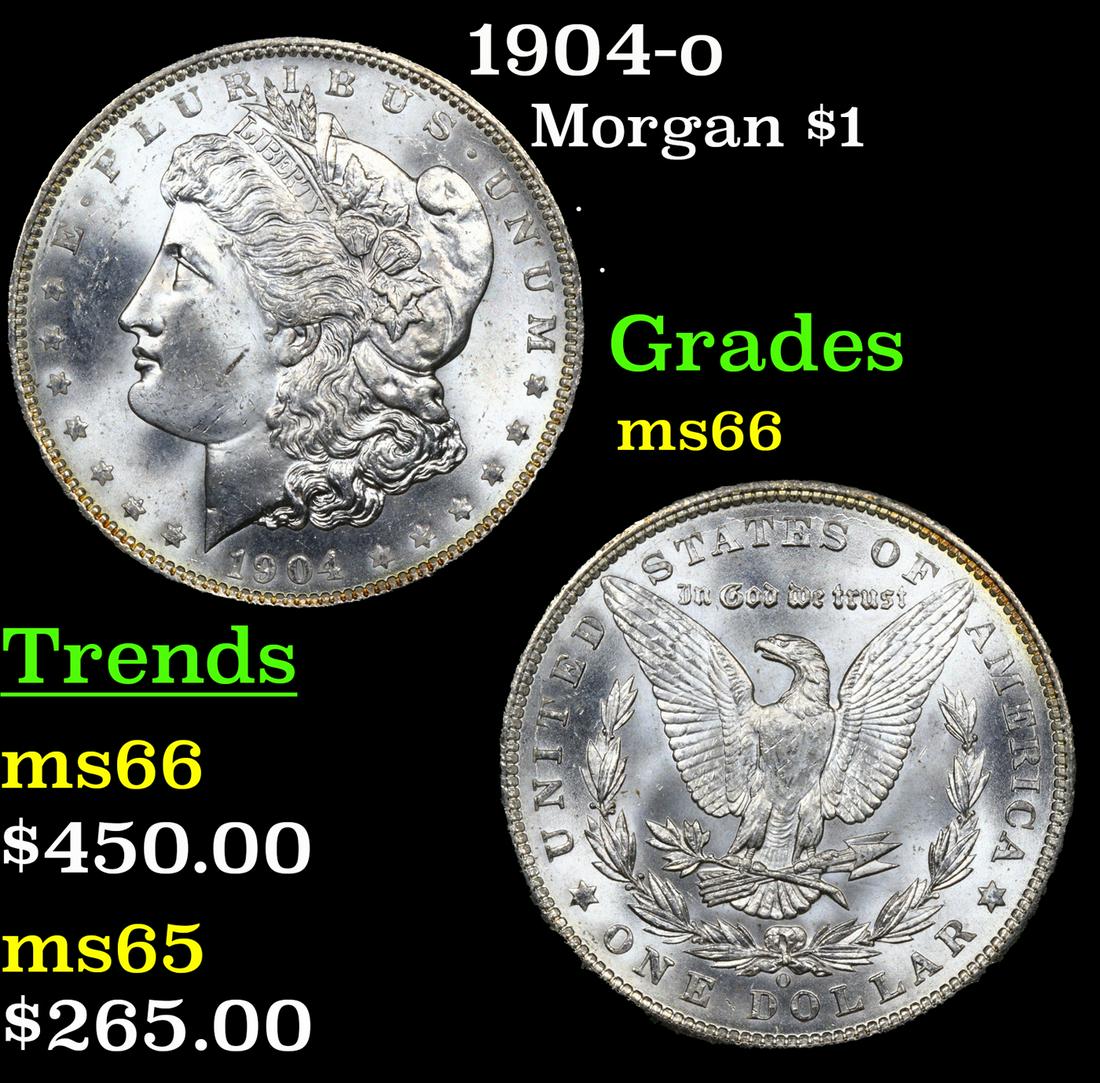 1904-o Morgan Dollar $1 Grades GEM+ Unc (1 of 3)