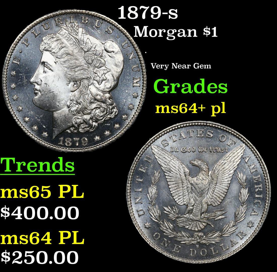 1879-s Morgan Dollar $1 Grades Choice Unc+ PL (1 of 5)