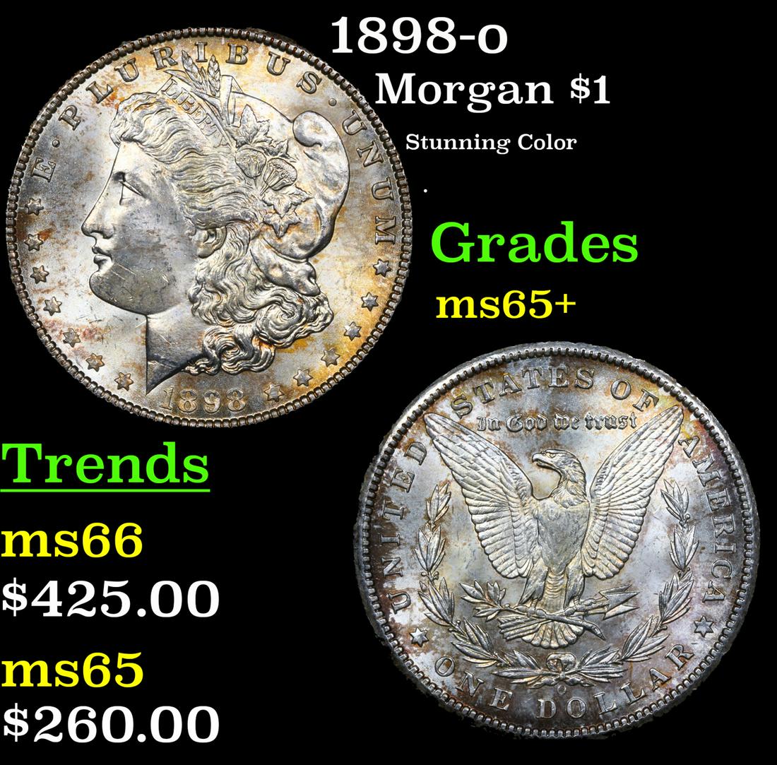 1898-o Morgan Dollar $1 Grades GEM+ Unc (1 of 3)