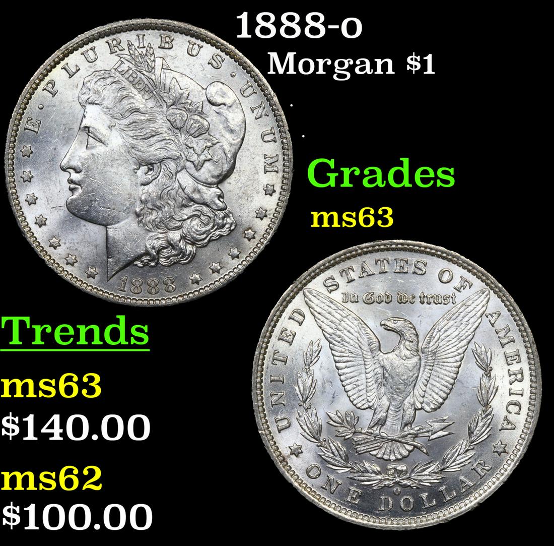 1888-o Morgan Dollar $1 Grades Select Unc (1 of 3)