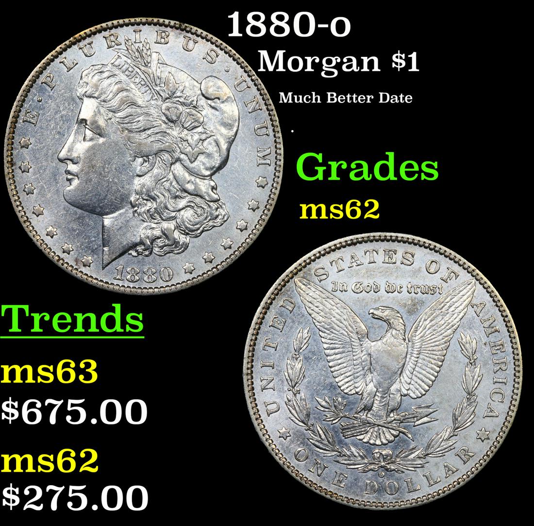 1880-o Morgan Dollar $1 Grades Select Unc (1 of 3)