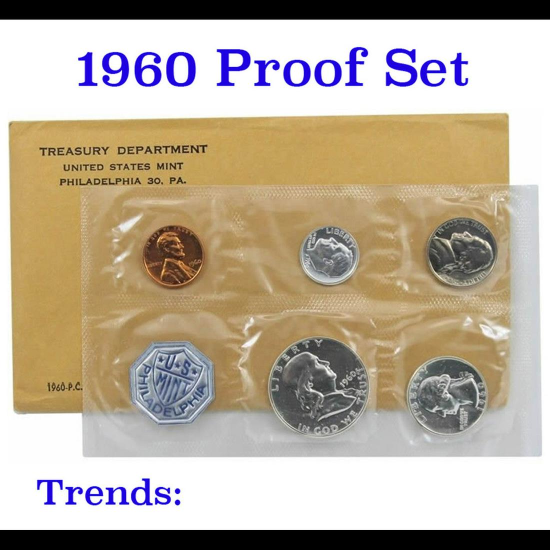 1960 United States Mint Proof Set In Original Evelope (1 of 1)