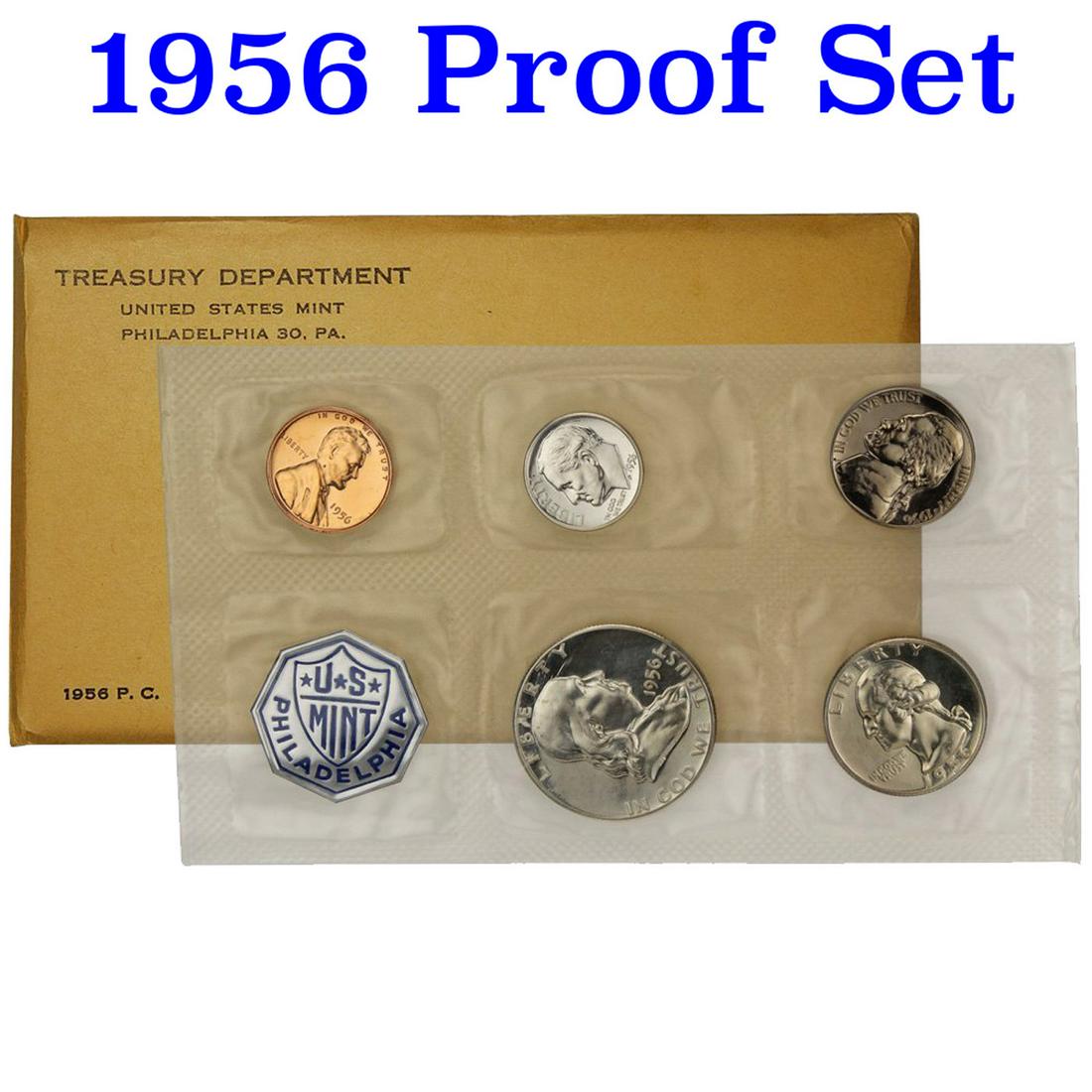 1956 United States Mint Proof Set In Original Evelope (1 of 1)