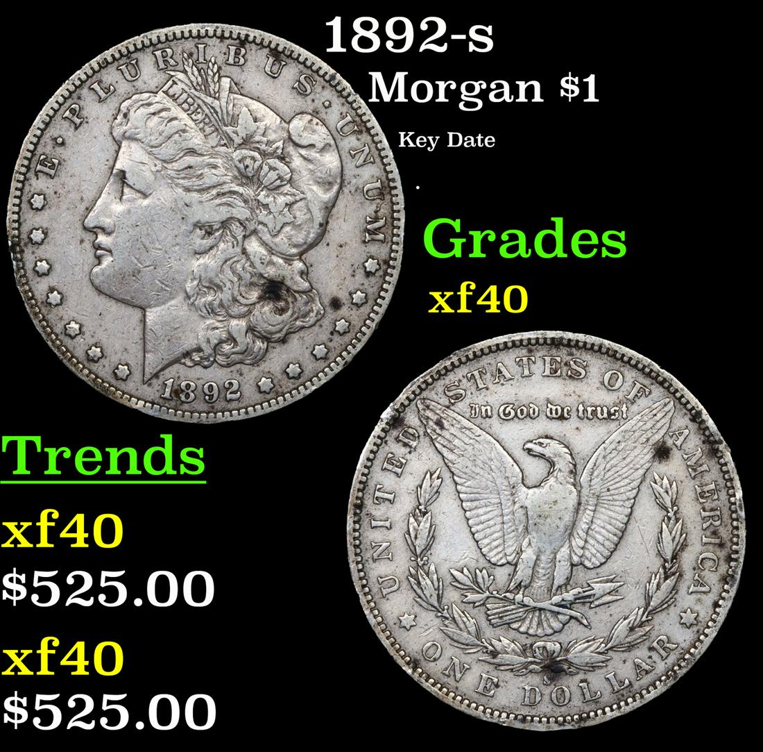 1892-s Morgan Dollar $1 Graded xf40 By SEGS (1 of 5)