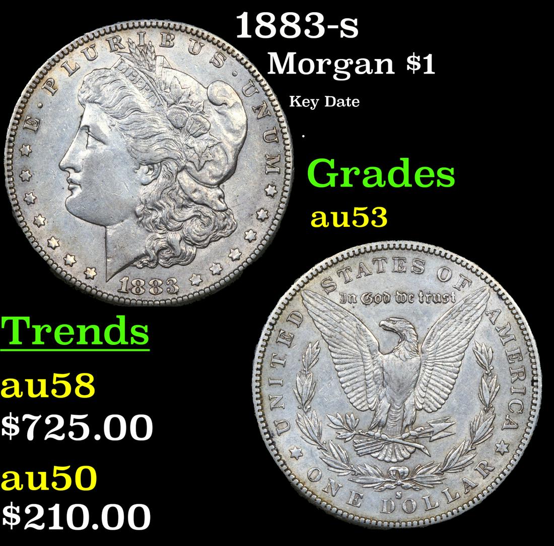 1883-s Morgan Dollar $1 Grades Select AU (1 of 3)