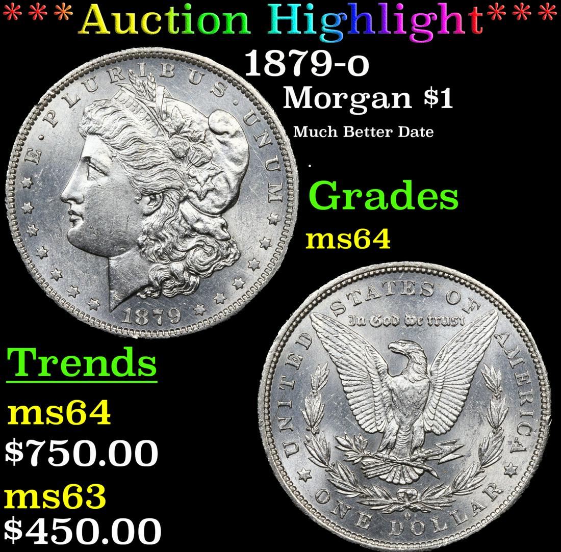 ***Auction Highlight*** 1879-o Morgan Dollar $1 Graded Choice Unc By USCG (fc) (1 of 5)