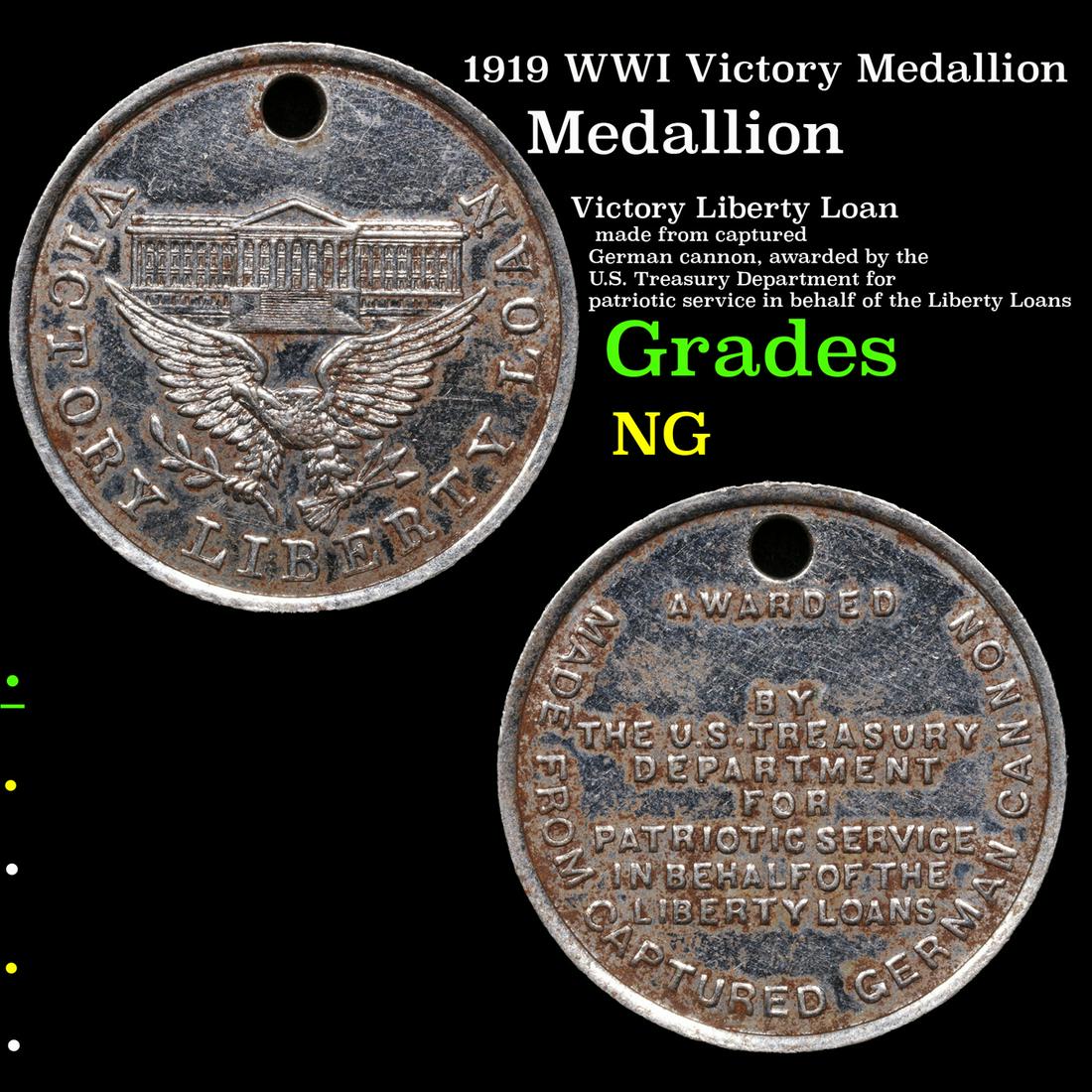 1919 WWI Victory Medallion Grades NG (1 of 3)