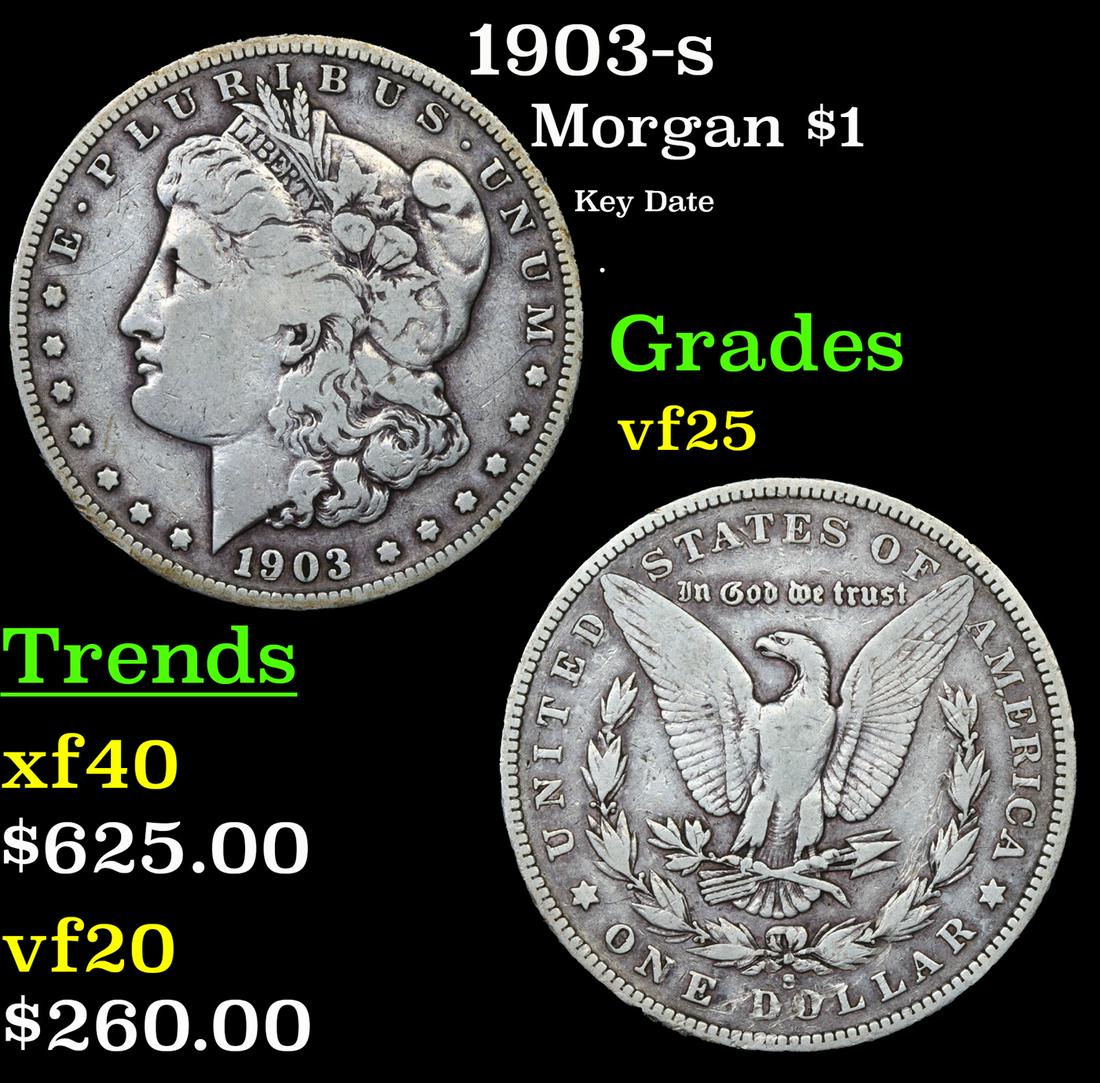 1903-s Morgan Dollar $1 Grades vf+ (1 of 3)