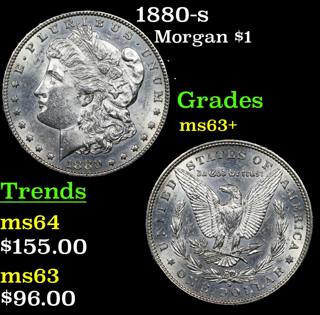 1880-s Morgan Dollar $1 Grades Select+ Unc (1 of 3)