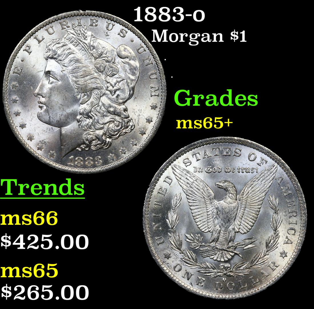 1883-o Morgan Dollar $1 Grades GEM+ Unc (1 of 3)