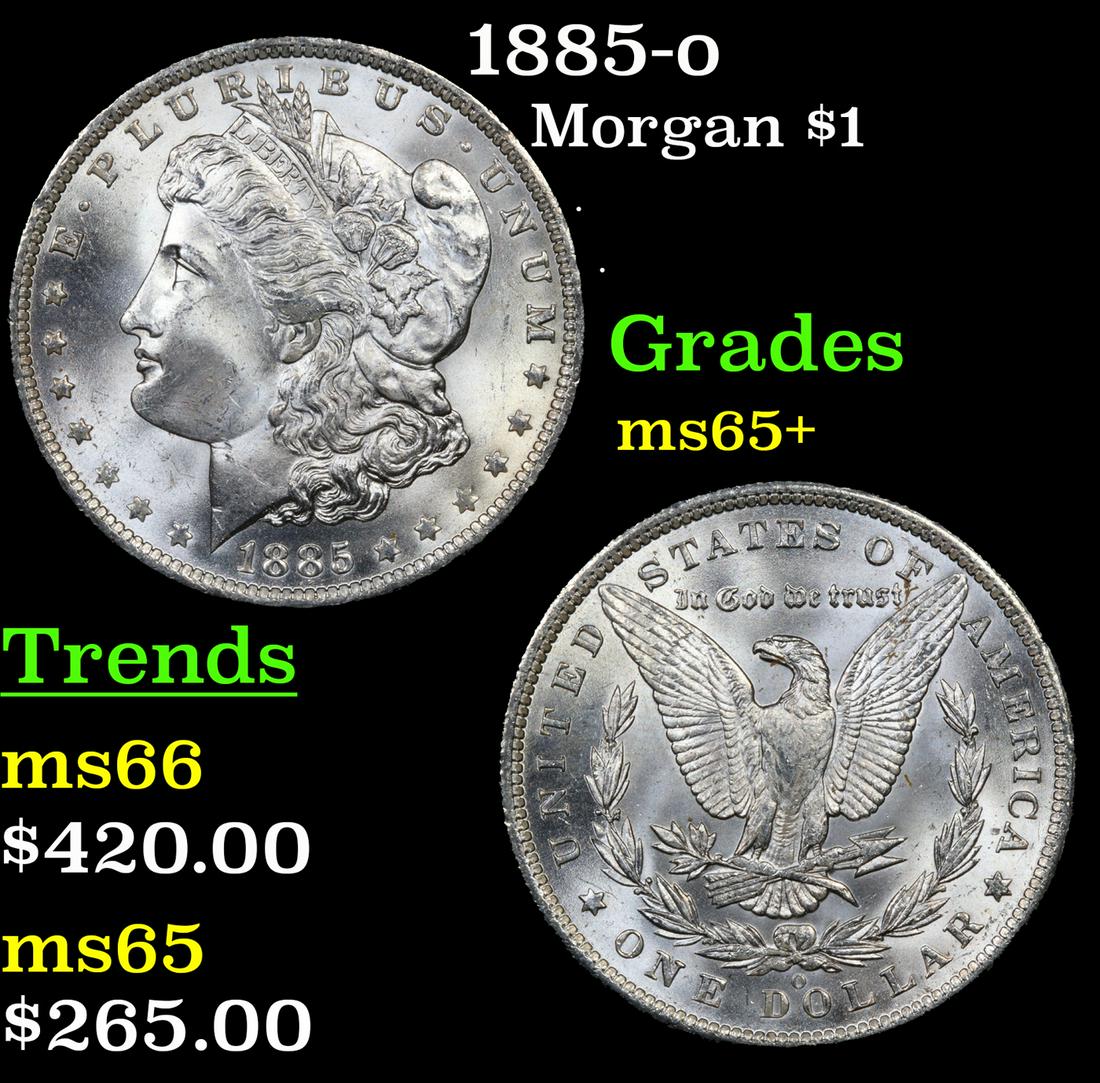 1885-o Morgan Dollar $1 Grades GEM+ Unc (1 of 3)