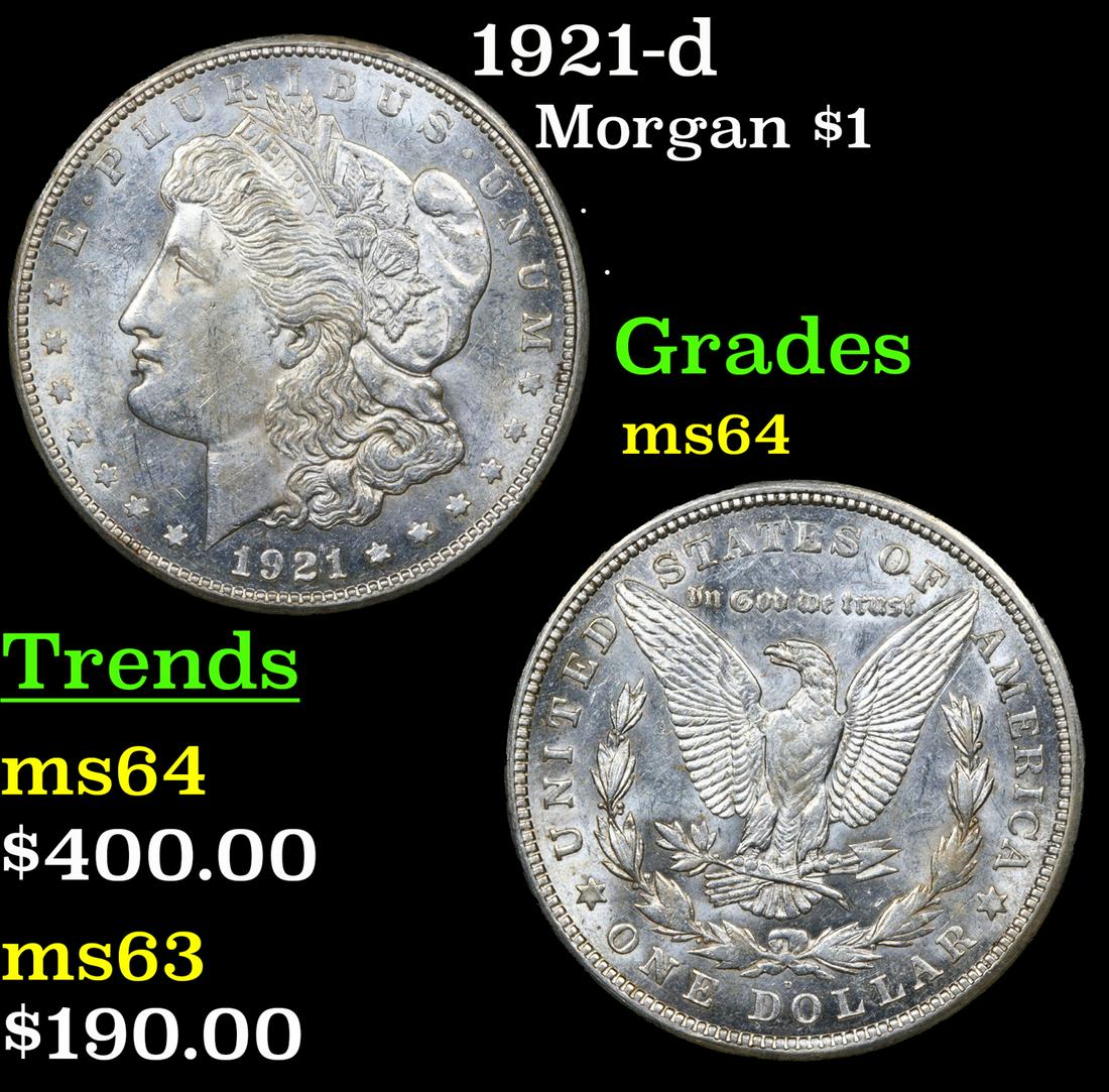 1921-d Morgan Dollar $1 Grades Choice Unc (1 of 3)
