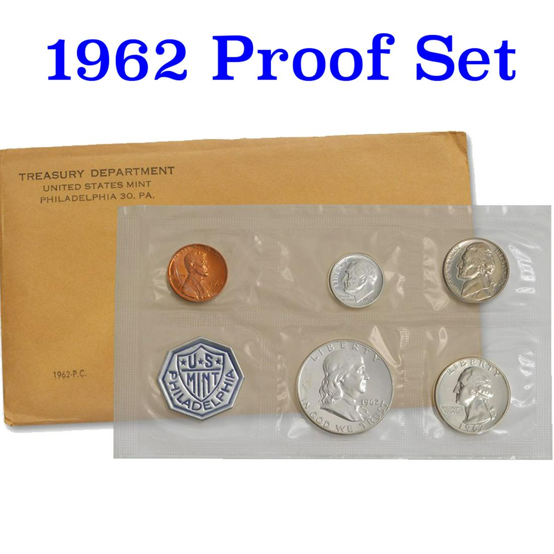 1962 United States Mint Proof Set In Original Evelope (1 of 1)