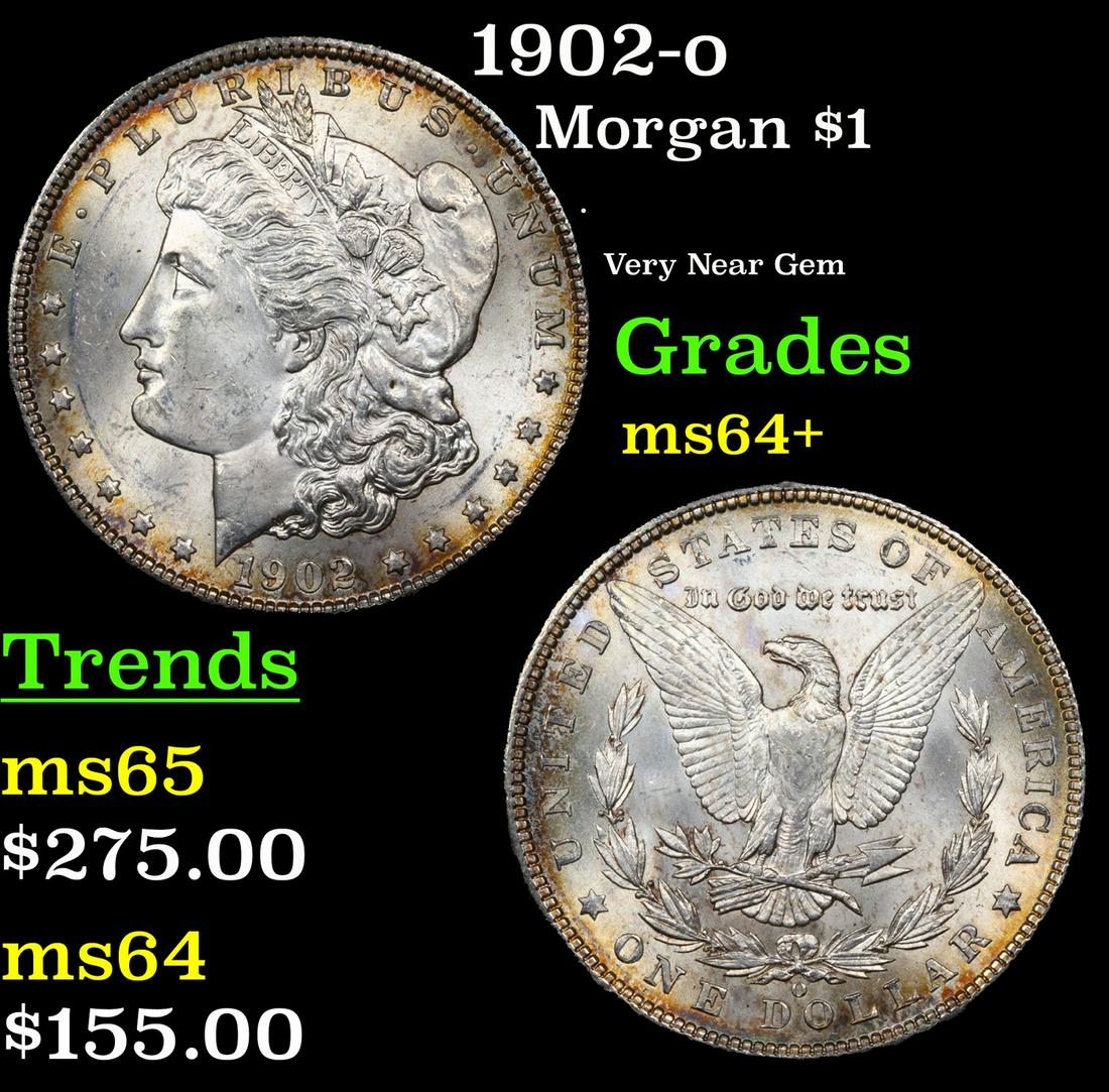 1902-o Morgan Dollar $1 Grades Choice+ Unc (1 of 3)
