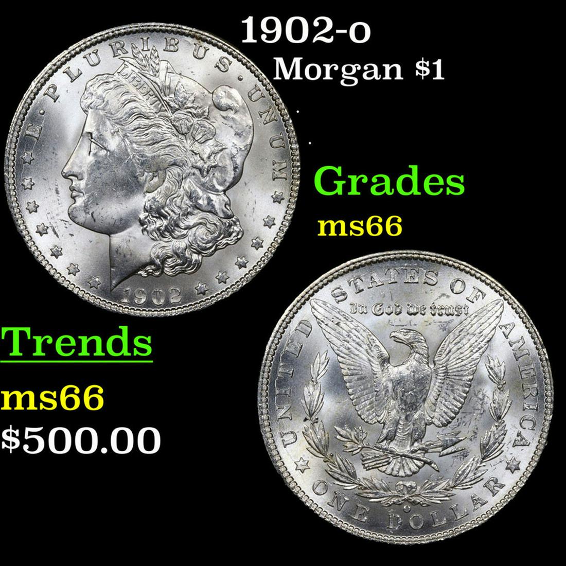 1902-o Morgan Dollar $1 Grades GEM+ Unc (1 of 3)