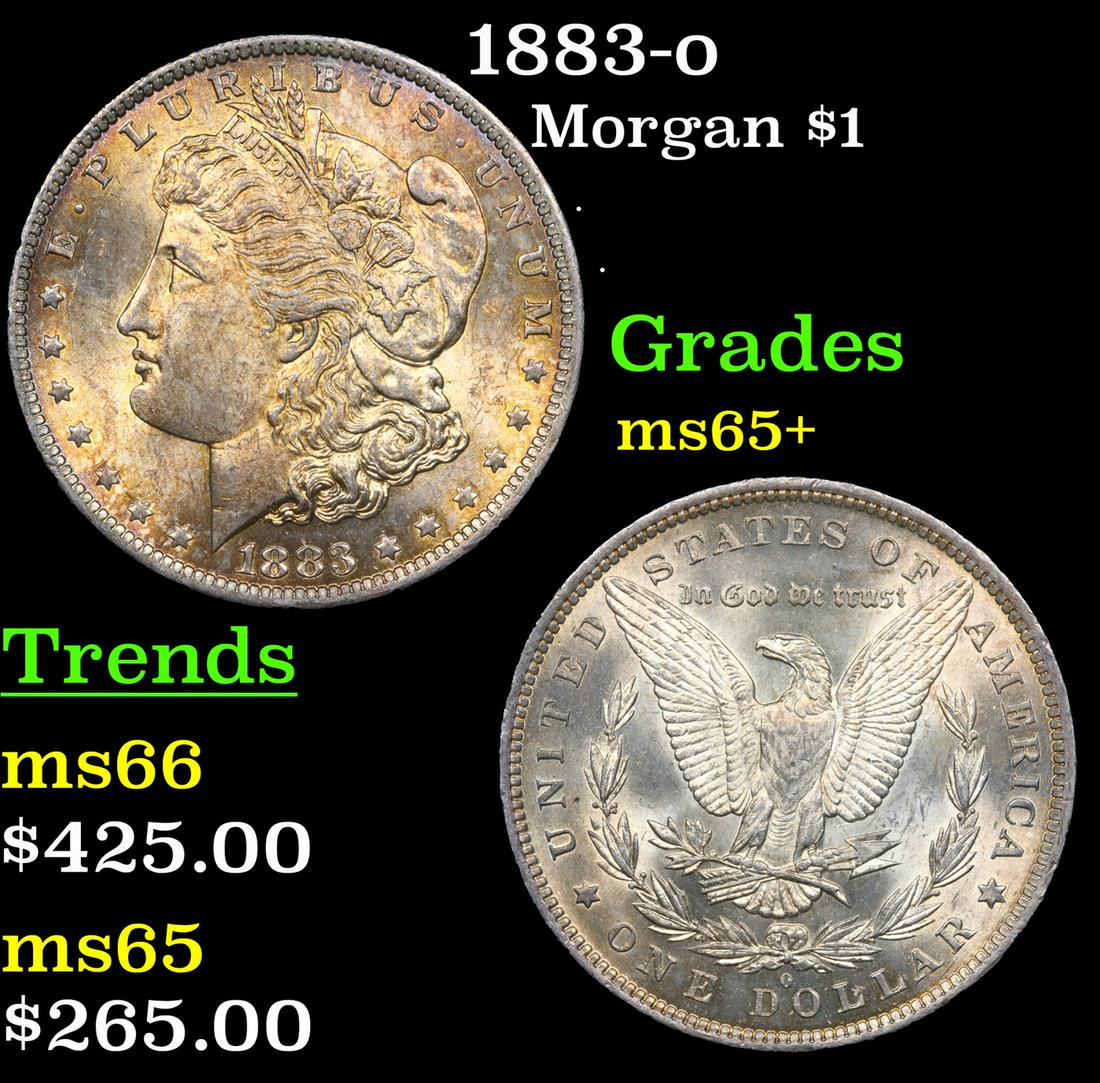 1883-o Morgan Dollar $1 Grades GEM+ Unc (1 of 3)