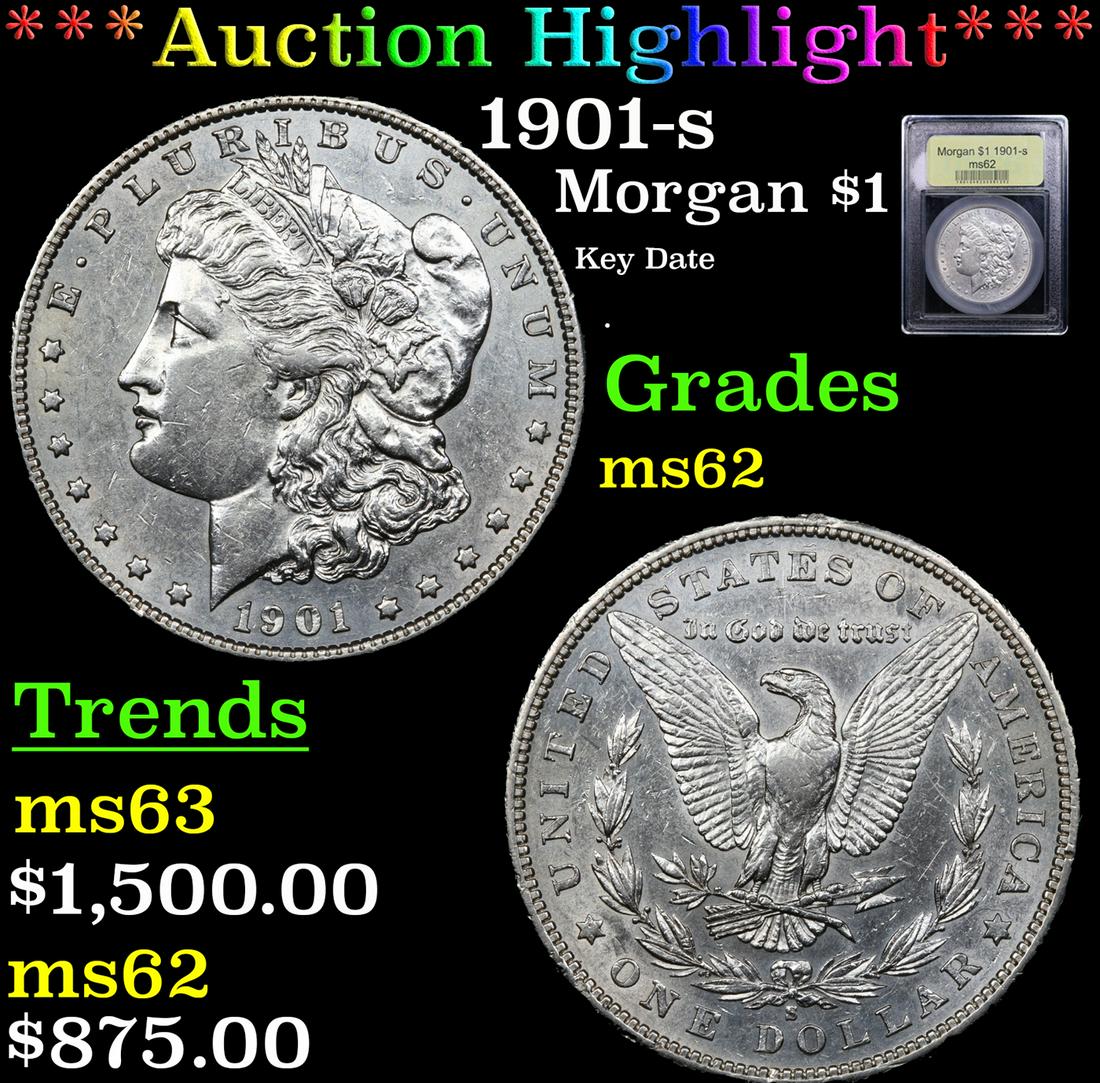***Auction Highlight*** 1901-s Morgan Dollar $1 Graded Select Unc By USCG (fc) (1 of 5)