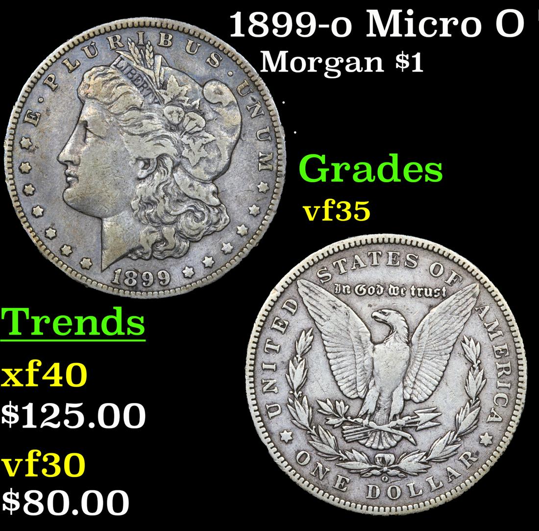 1899-o Morgan Dollar Micro O Top 100 $1 Grades vf++ (1 of 3)