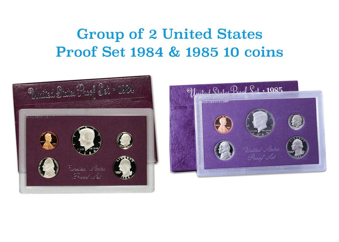 1984 & 1985 United States Mint Proof Set In Original Government Packaging (1 of 3)