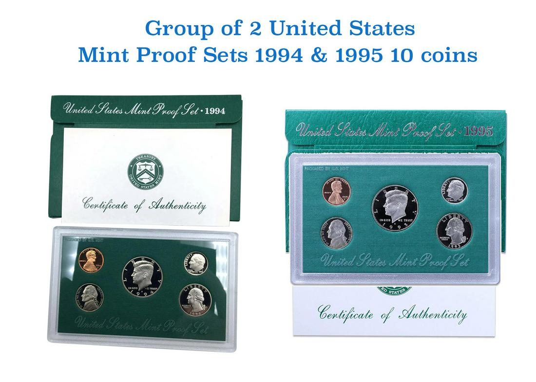 1994 & 1995 United States Mint Proof Set In Original Government Packaging (1 of 3)