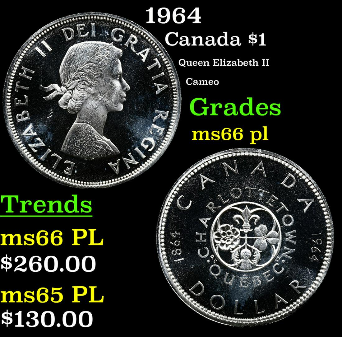 1964 Canada $1 Grades GEM+ UNC PL (1 of 3)