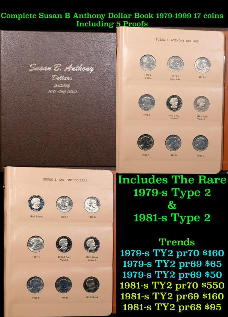 Complete Susan B Anthony Dollar Book 1979-1999 18 coins (1 of 4)