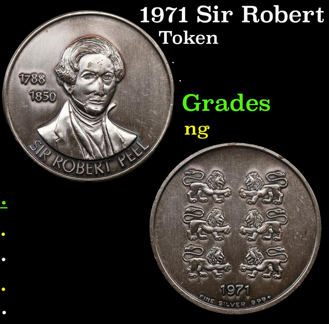 1971 Sir Robert Peel 999+ Fine Silver Round Medal (1 of 3)