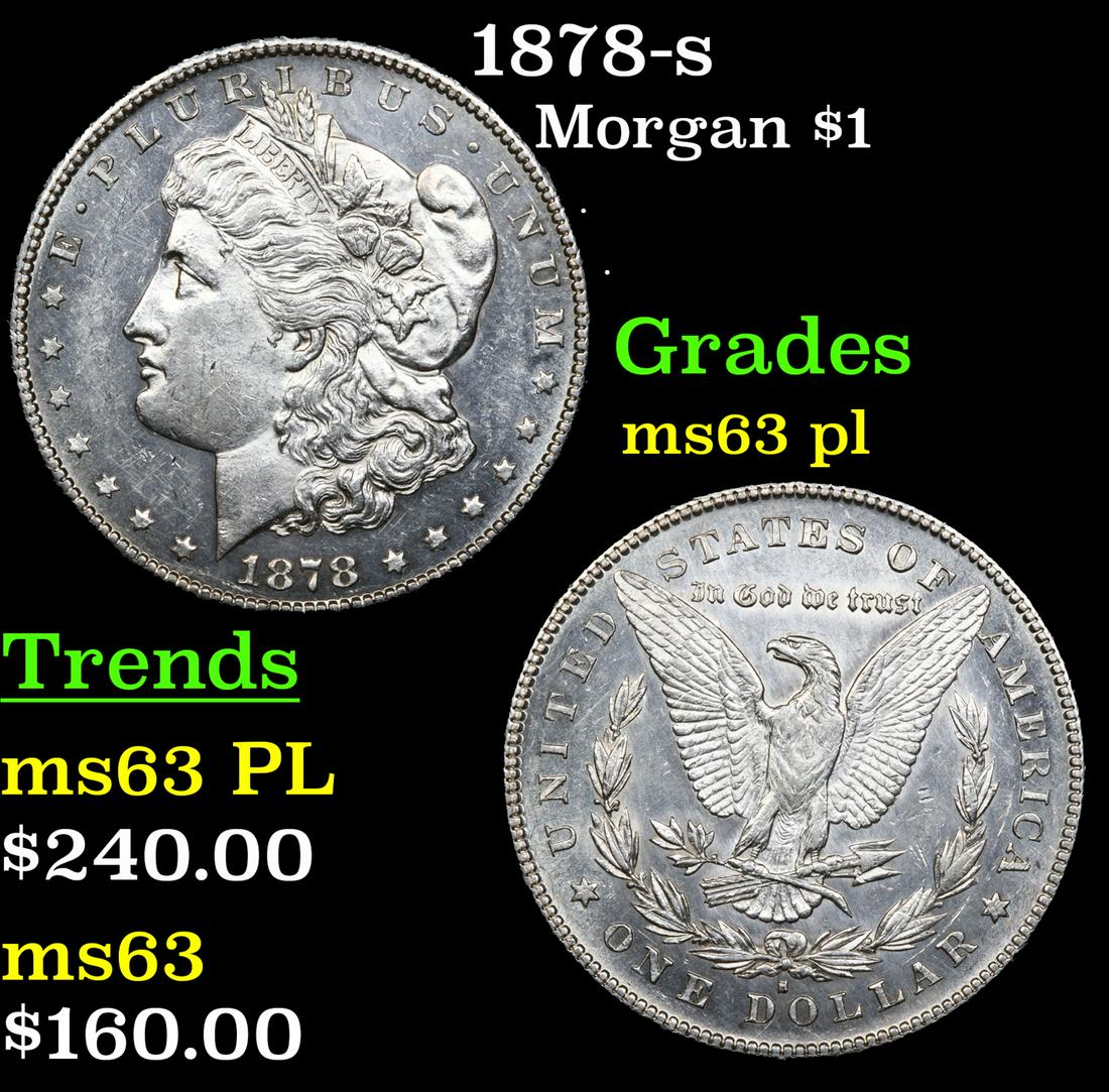 1878-s Morgan Dollar $1 Grades Select Unc PL (1 of 3)
