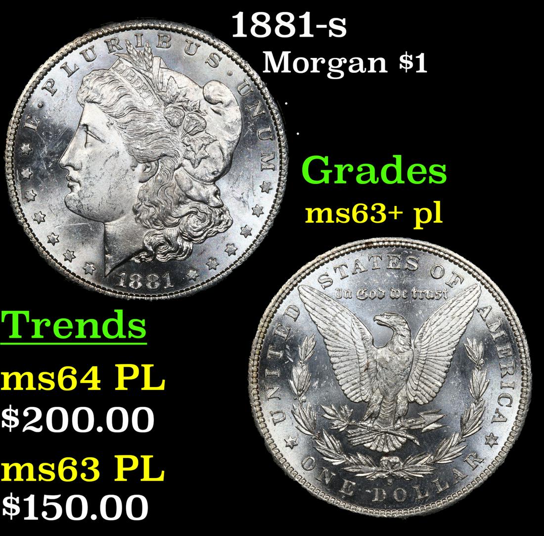 1881-s Morgan Dollar $1 Grades Select Unc+ PL (1 of 3)