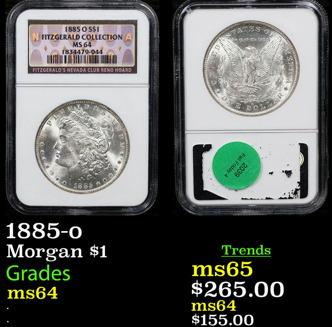NGC 1885-o Morgan Dollar $1 Graded ms64 By NGC (1 of 3)