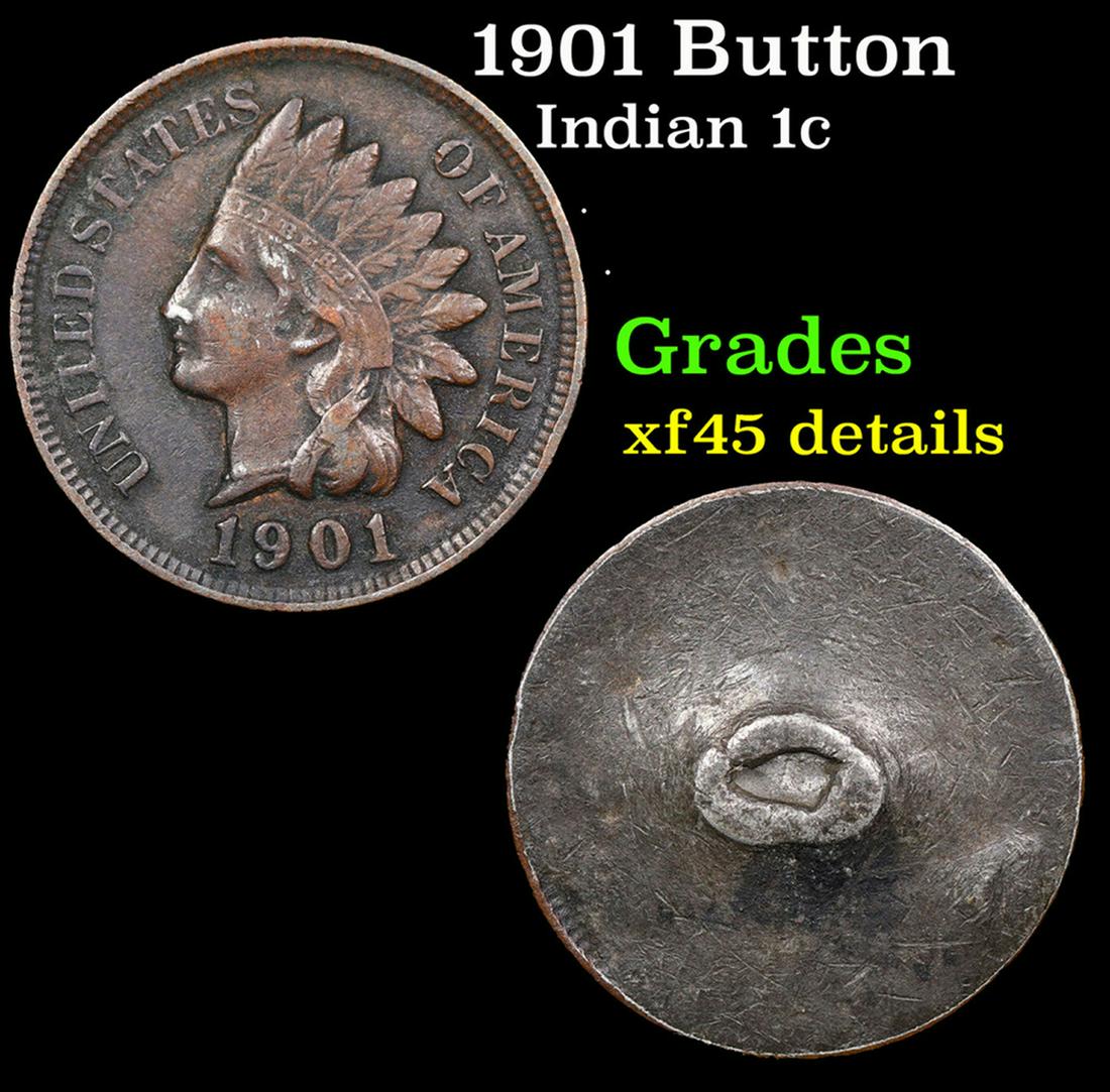 1901 Indian Cent 1c Grades xf+. (1 of 3)