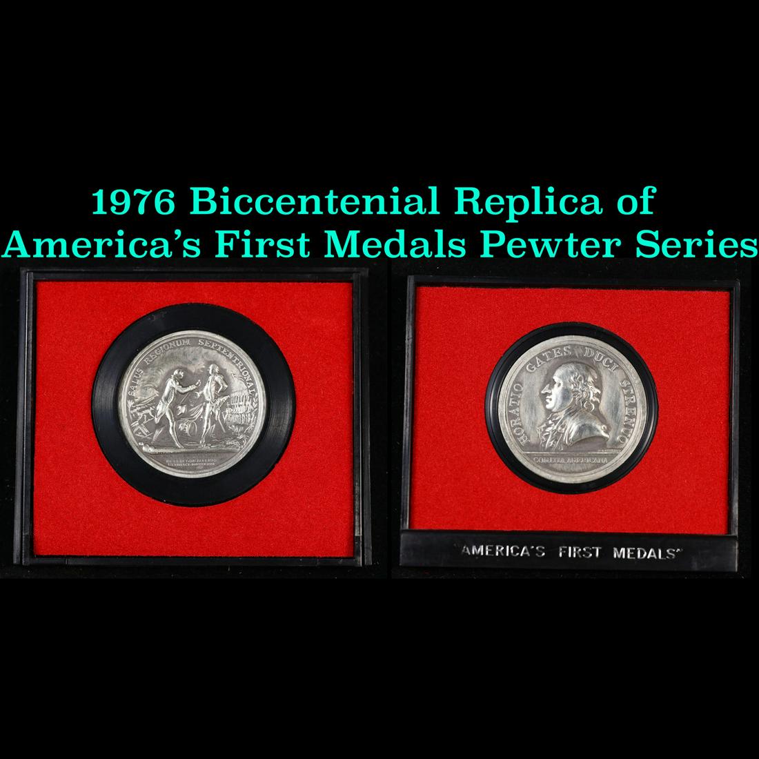 1976 Biccentenial Replica of Americaâ€™s First Medals Pewter Series. Revolutionary Medal of Genral (1 of 3)