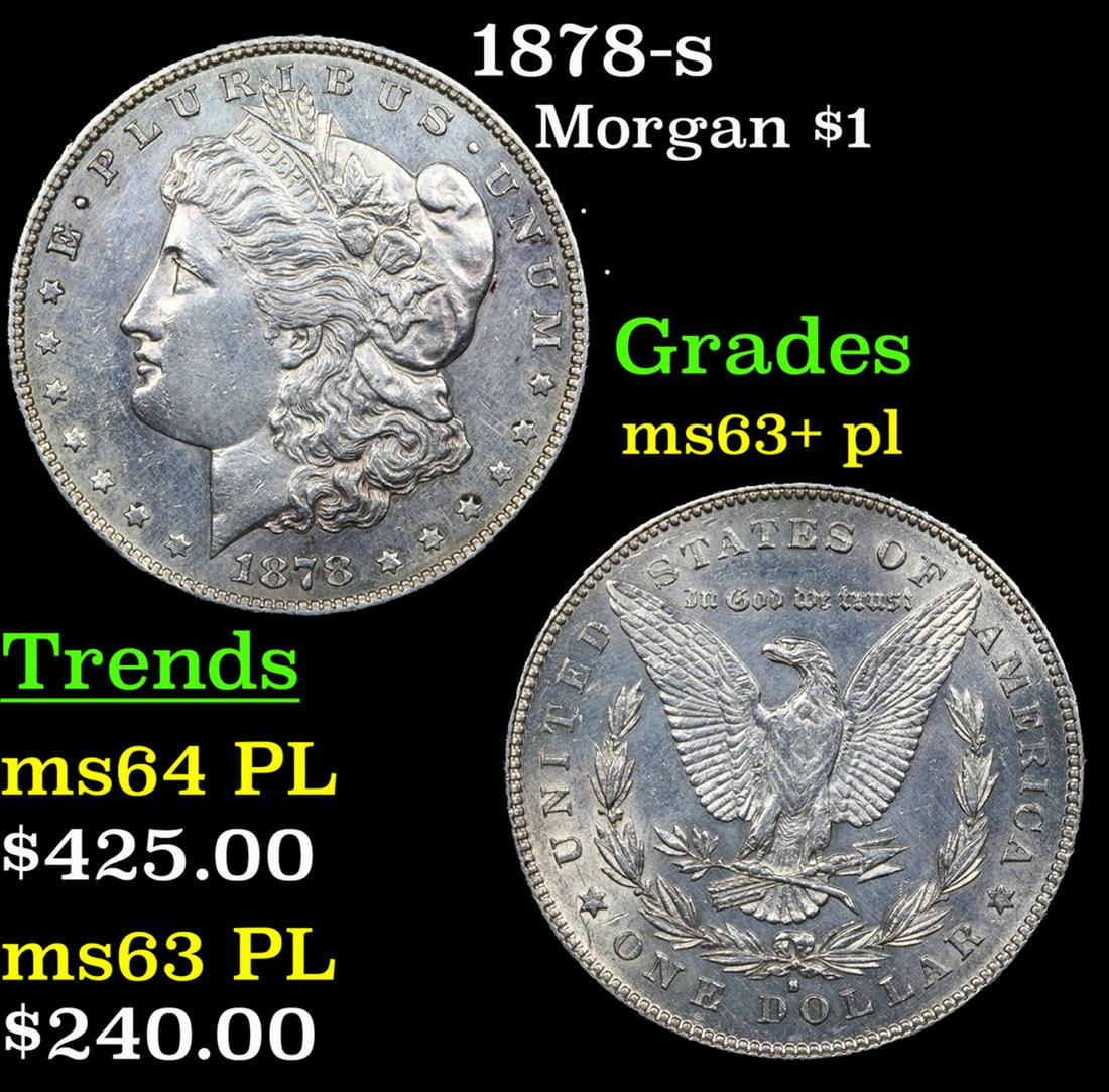 1878-s Morgan Dollar $1 Grades Select Unc+ PL (1 of 3)
