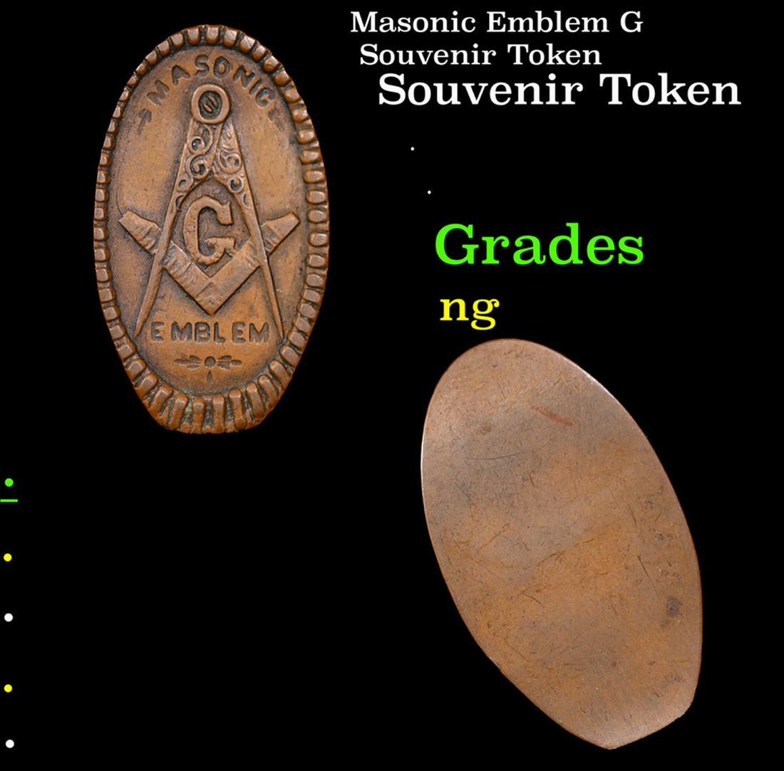 Masonic Emblem G Souvenir Token: Masonic Emblem G Souvenir Token.