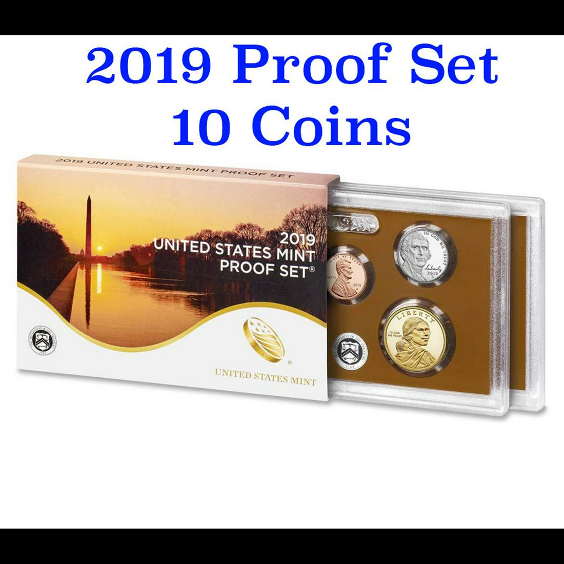 2019 Mint Proof Set In Original Case! 11 Coins Inside! (1 of 1)