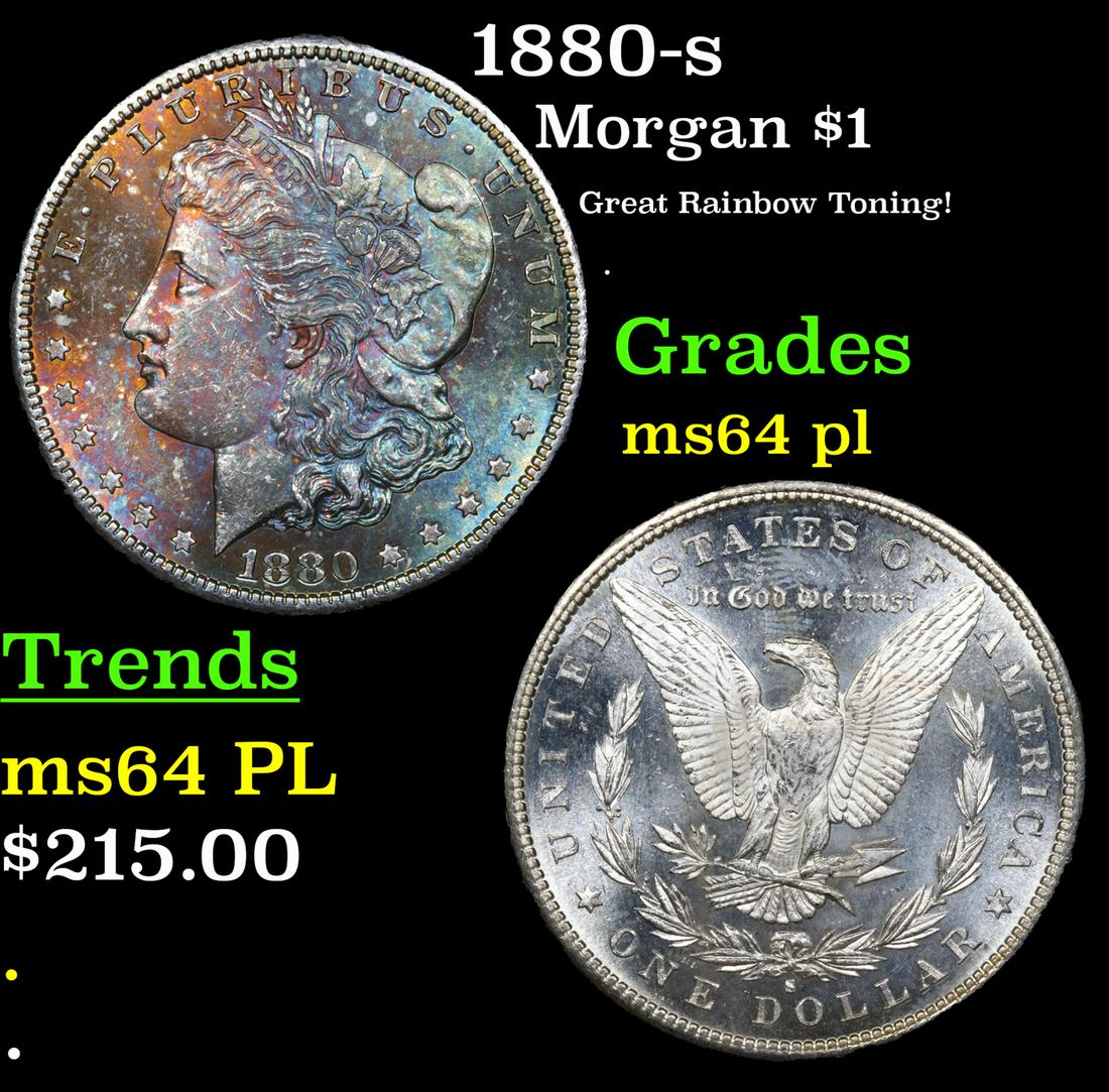 1880-s Morgan Dollar $1 Grades Choice Unc PL (1 of 7)