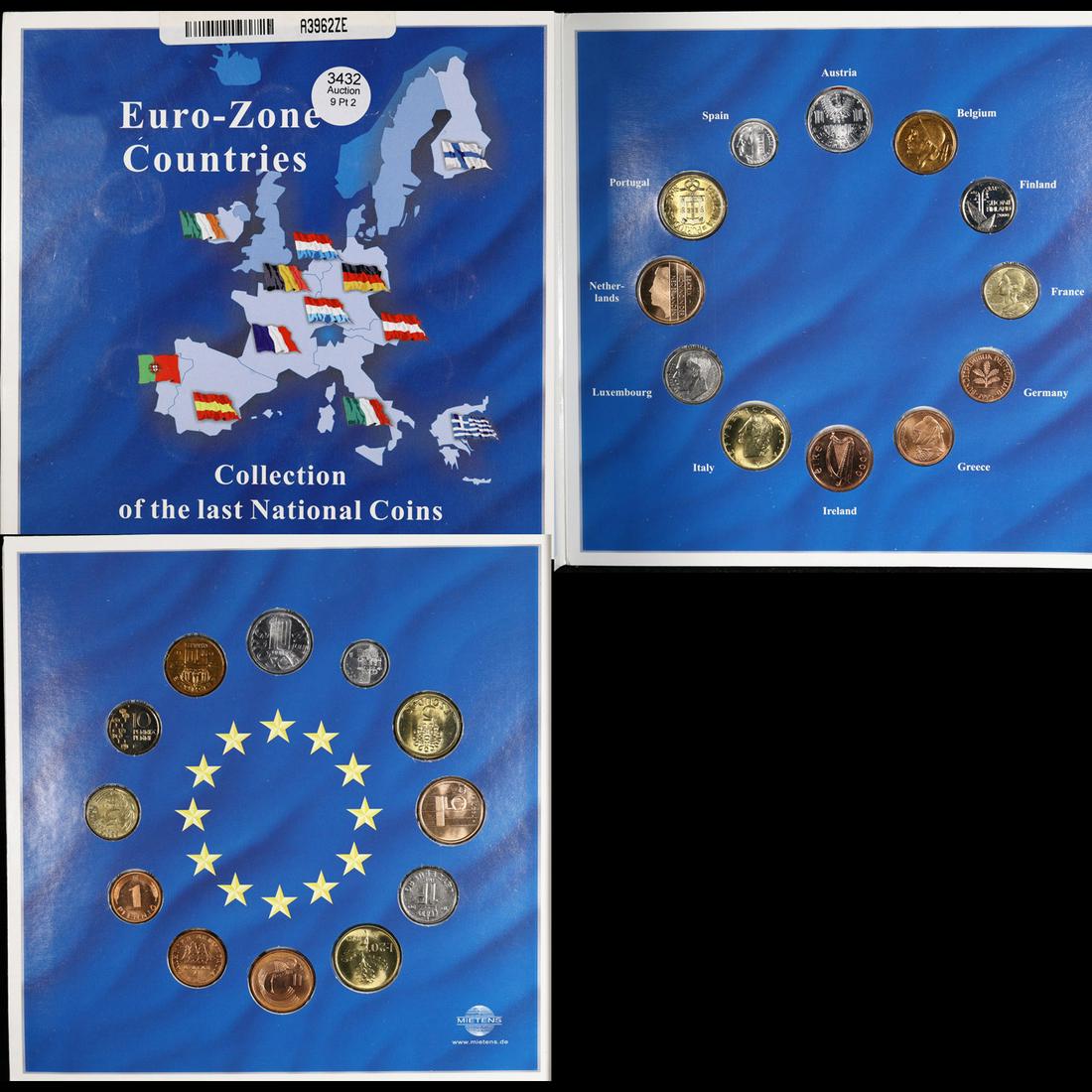 Euro Zone Countries Collection Of Last National Coins - 12 Coin Set - Pre Euro* (1 of 4)