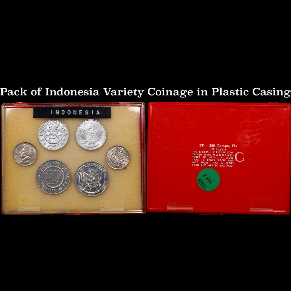 Pack of Indonesia Variety Coinage in Plastic Casing: Pack of Indonesia Variety Coinage in Plastic Casing.