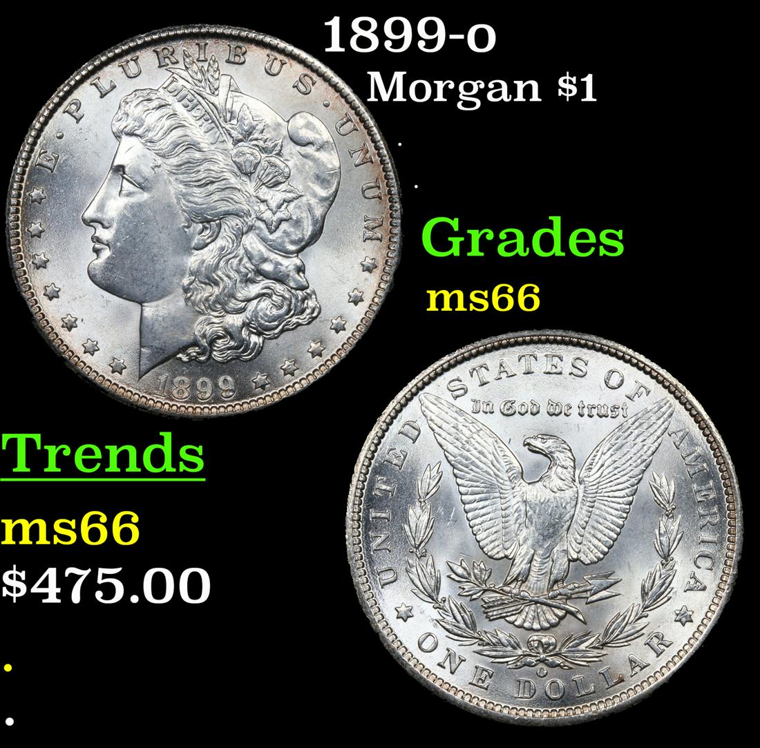 1899-o Morgan Dollar $1 Grades GEM+ Unc (1 of 3)