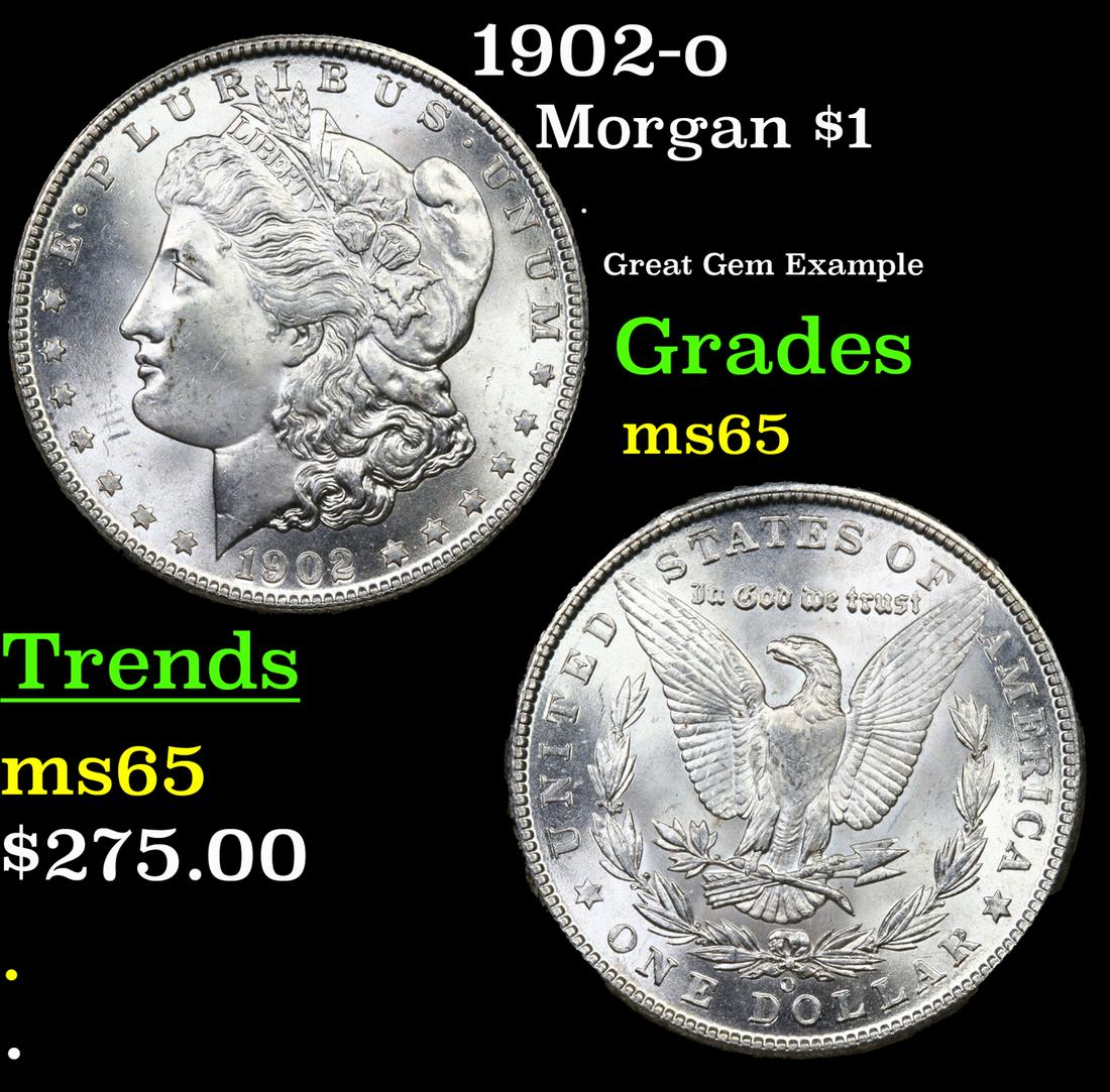 1902-o Morgan Dollar $1 Grades GEM Unc (1 of 3)