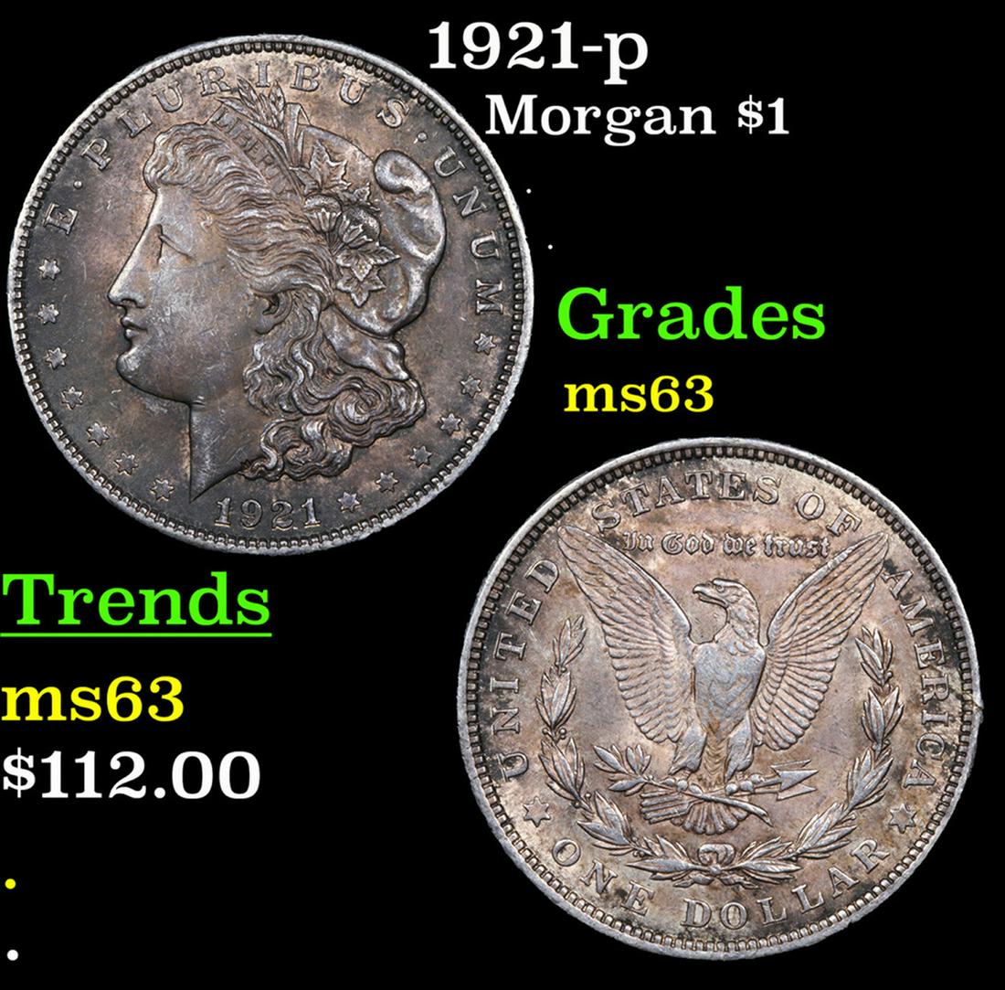 1921-p Morgan Dollar $1 Grades Select Unc (1 of 3)