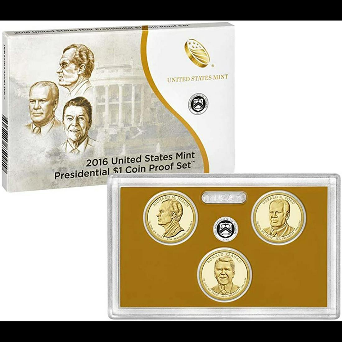 2016 United States Mint Presidential $1 Proof Set; 4 pcs (1 of 1)